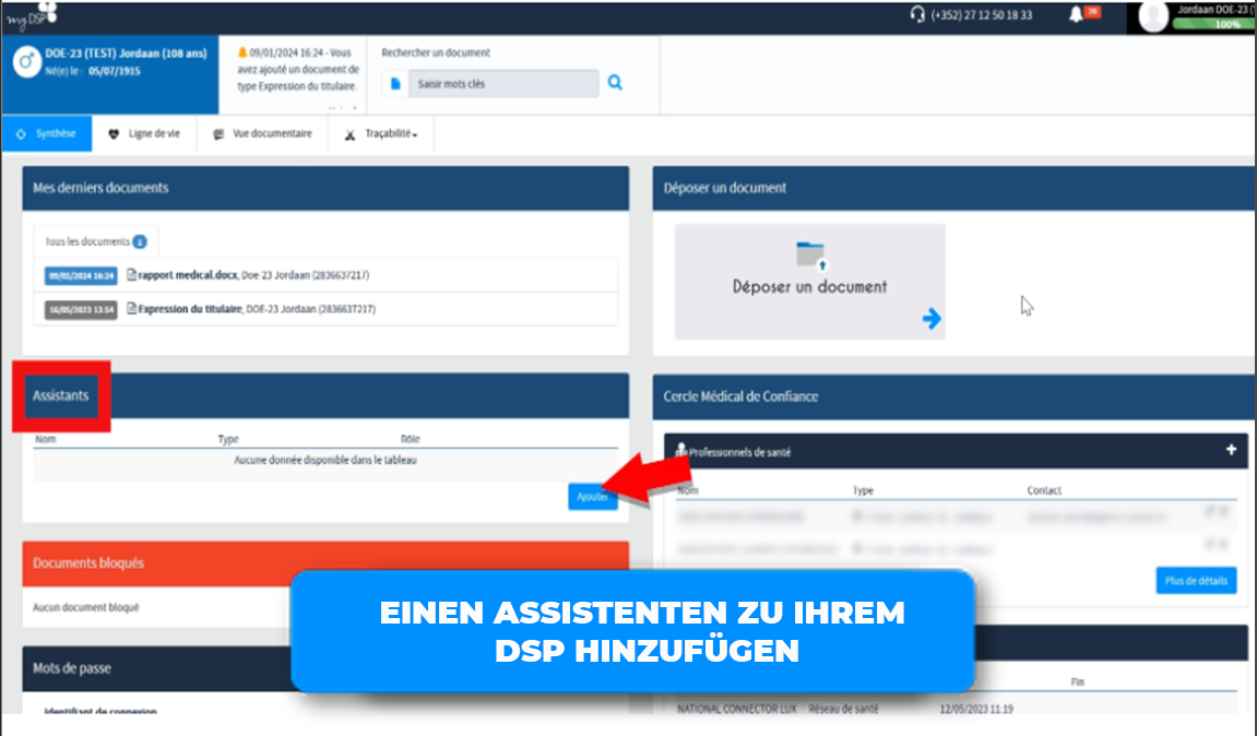 Ajouter un assistant dans mon DSP