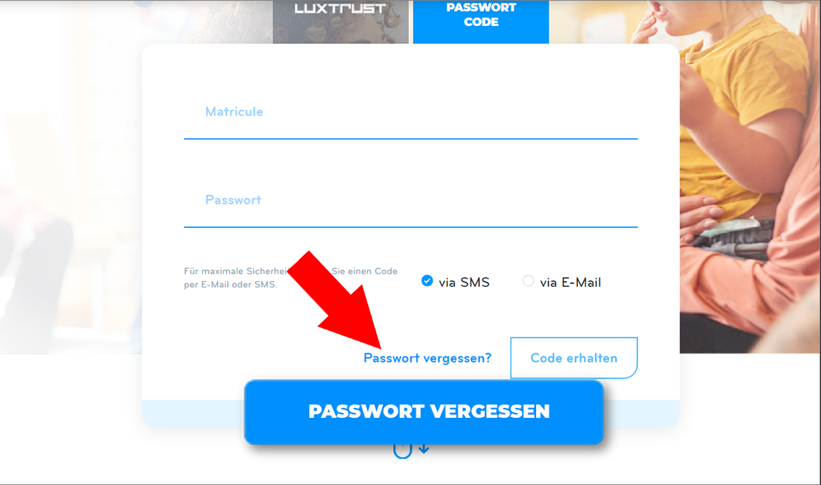Passwort vergessen