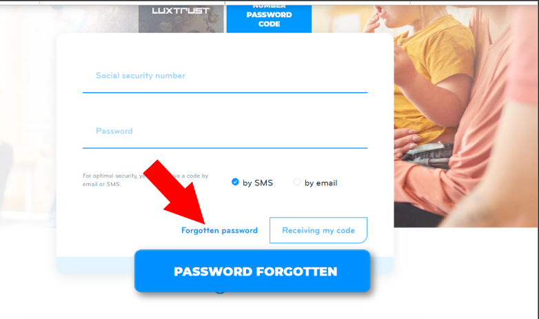 Password forgotten