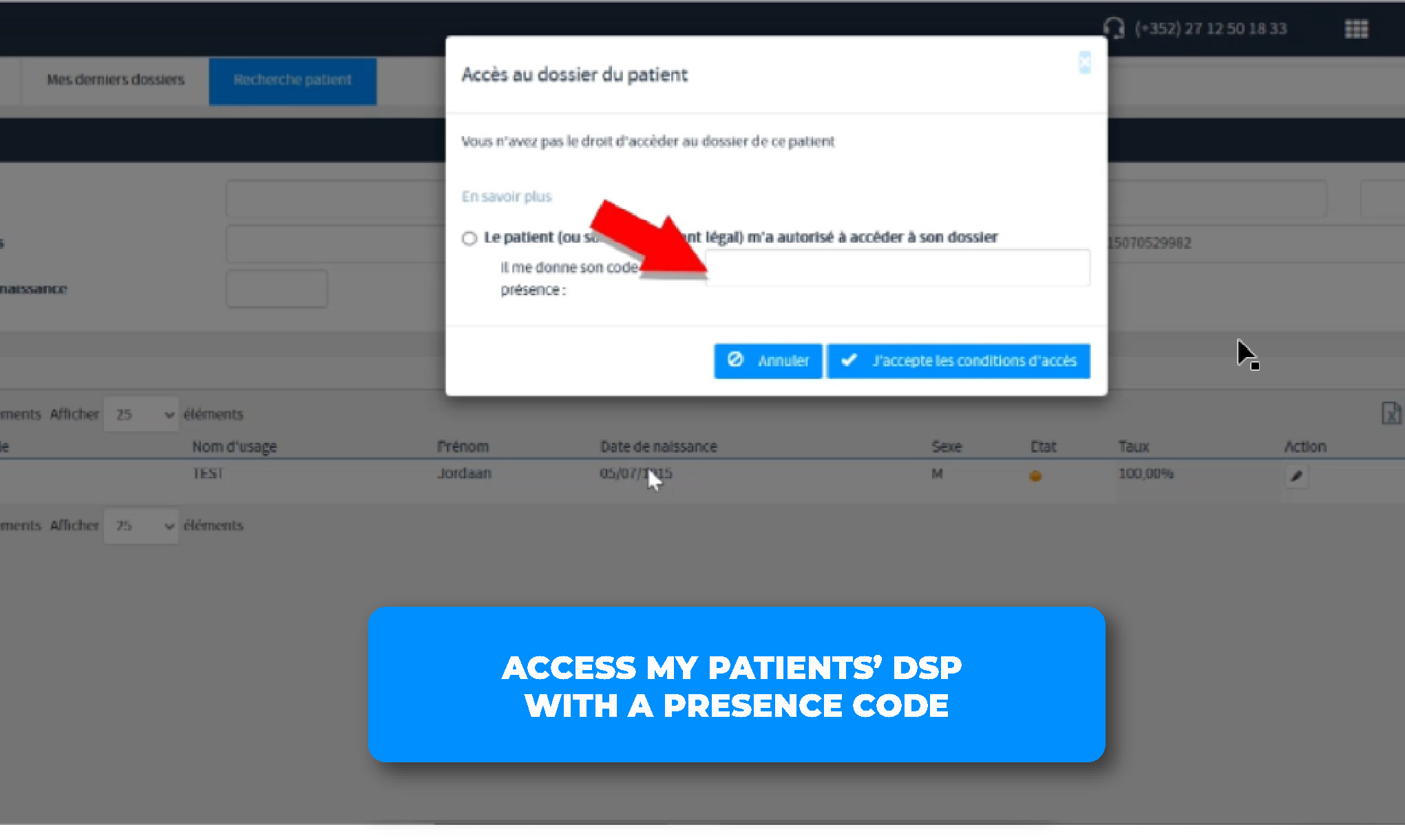 Patient research area