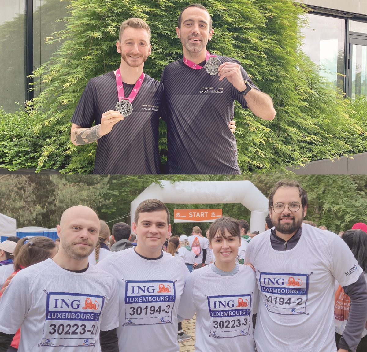 Membres de l'Agence qui ont participé au marathon