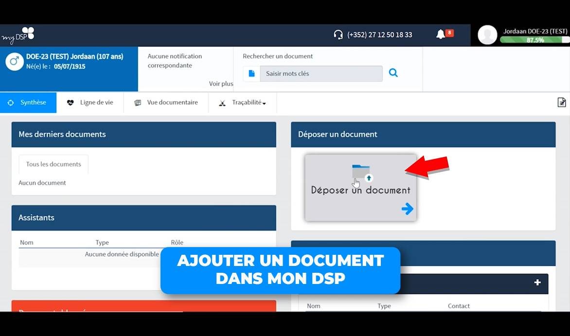 Ajouter un document dans mon DSP