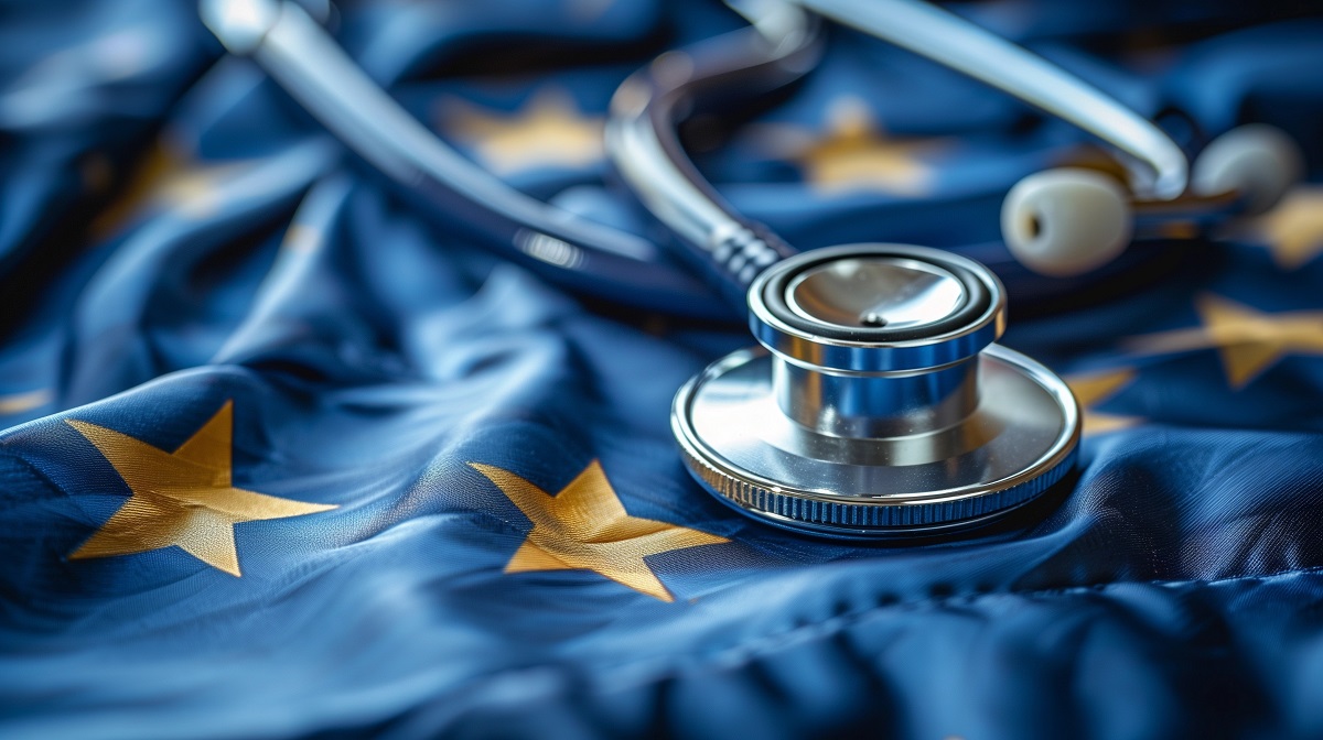 Stétoscope avec drapeau europe