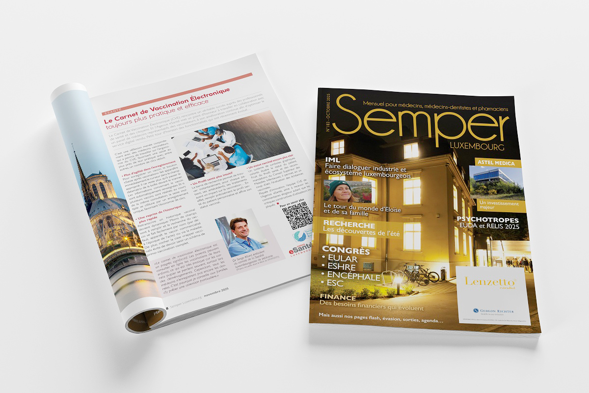 Couverture de magazine et article 