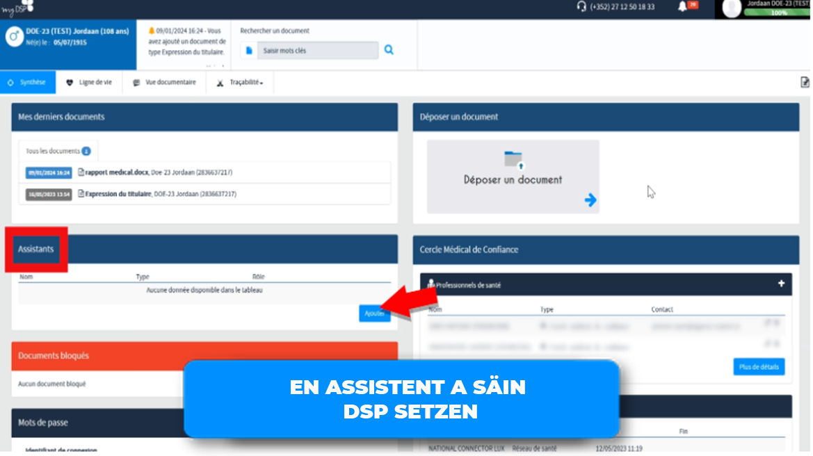 Ajouter un assistant dans mon DSP