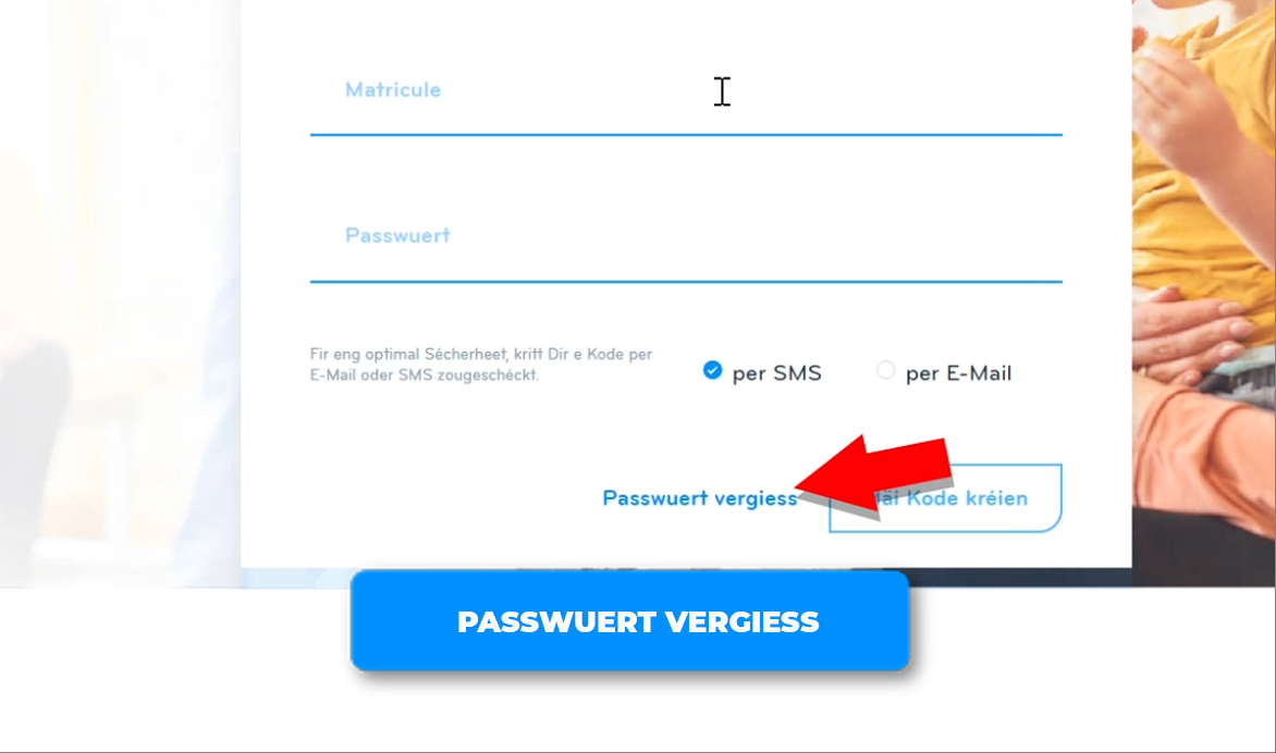 Passwuert vergiess