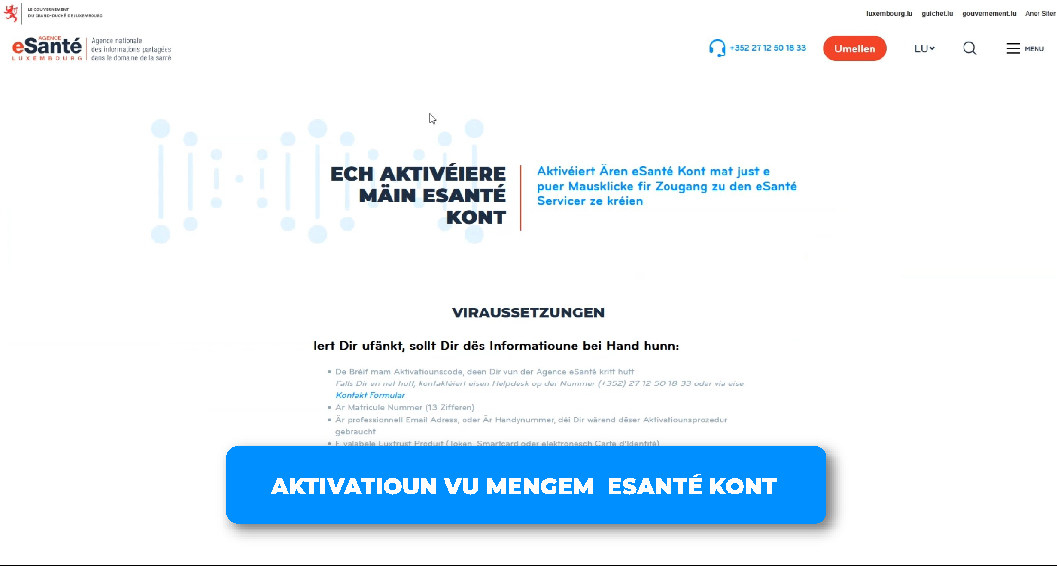 Espace vir Aktivatioun